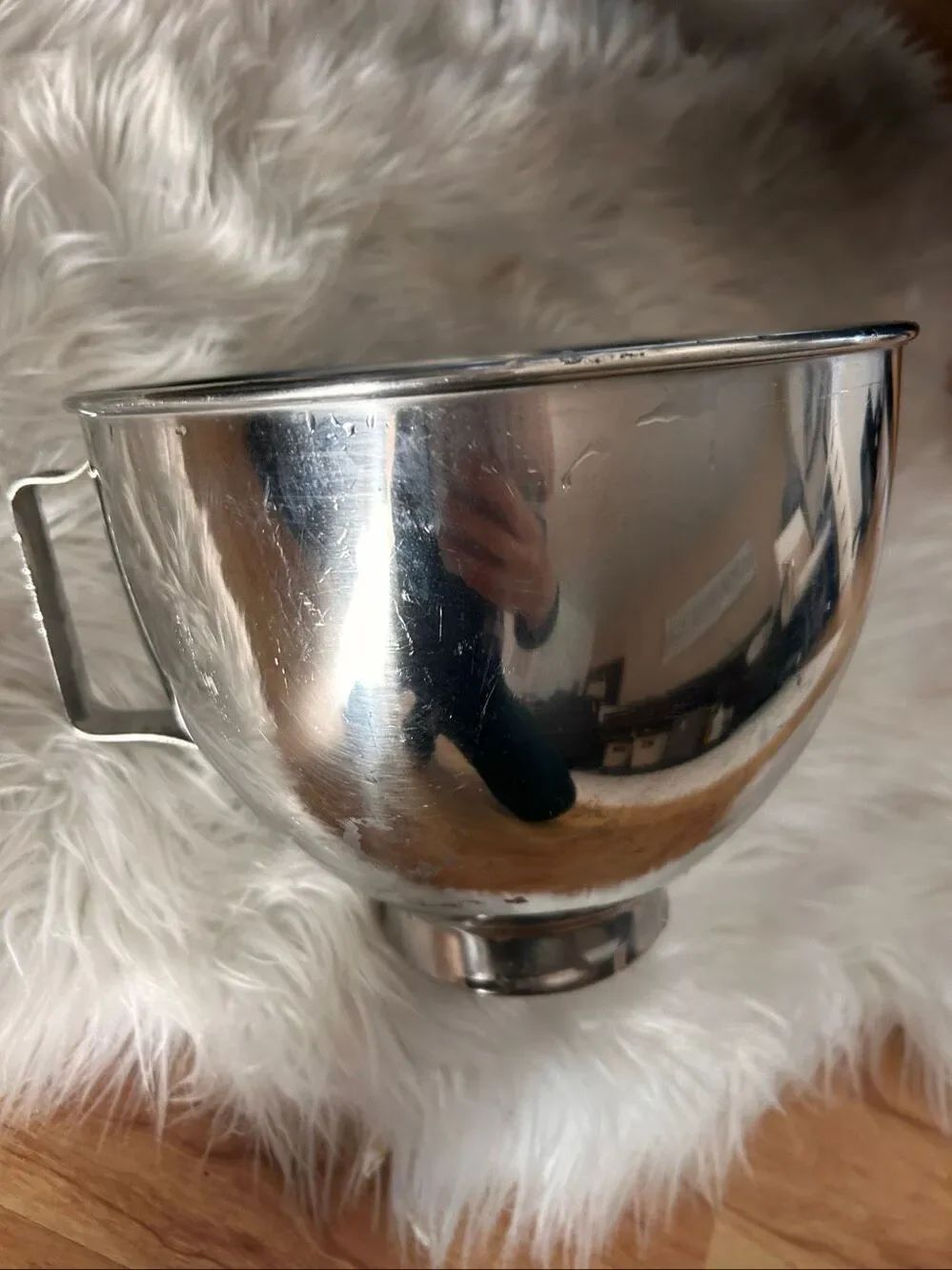 KitchenAid Replacement K45 Stainless Steel Mixing Bowl with Handle Twist Lock